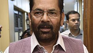 Union Cabinet Minister Mukhtar Abbas Naqvi(Raj K Raj/HT PHOTO) Union Cabinet Minister Mukhtar Abbas Naqvi(Raj K Raj/HT PHOTO)