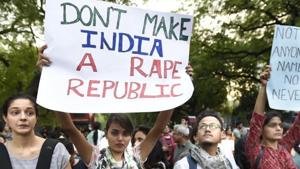 New Delhi, India- April 15, 2018: People take part in 'Not In My Name' protest against the rape case in Unnao and Kathua, at Parliament Street, New Delhi, India on Sunday, April 15 2018. (Photo by Arvind Yadav / Hindustan Times)(Arvind Yadav/HT PHOTO) New Delhi, India- April 15, 2018: People take part in 'Not In My Name' protest against the rape case in Unnao and Kathua, at Parliament Street, New Delhi, India on Sunday, April 15 2018. (Photo by Arvind Yadav / Hindustan Times)(Arvind Yadav/HT PHOTO)