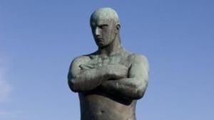 A statue by the Norwegian sculptor Gustav Vigeland (1869 – 1943). A statue by the Norwegian sculptor Gustav Vigeland (1869 – 1943).