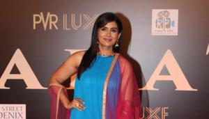Sonali Kulkarni at Bharat premiere in Mumbai.(Varinder Chawla) Sonali Kulkarni at Bharat premiere in Mumbai.(Varinder Chawla)