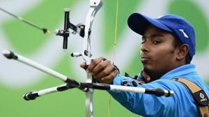 File image of Indian archer Atanu Das(Getty Images) File image of Indian archer Atanu Das(Getty Images)