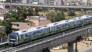 The Rs 6,000-crore project will involve the construction of 31 kilometres of the Metro rail line.(HT File)