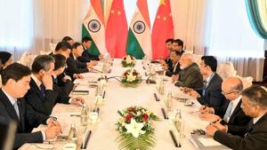 A statement from China’s foreign ministry said Xi again congratulated Modi on his re-election and said both the countries should strengthen confidence-building measures and maintain stability in the border areas. (Photo: MEA Twitter) A statement from China’s foreign ministry said Xi again congratulated Modi on his re-election and said both the countries should strengthen confidence-building measures and maintain stability in the border areas. (Photo: MEA Twitter)