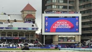 The Cricket World Cup match between India and New Zealand at Trent Bridge in Nottingham.(AP)