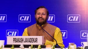 In January, HT had reported that the MIB had written to the Indian Motion Pictures Association, Film and Producers Guild of India, Film Federation of India and Indian Films and TV Producers’ Council Of India, among others, to run titles and credits in Hindi for all Hindi feature films. (Photo by @Prakash Javdekar) In January, HT had reported that the MIB had written to the Indian Motion Pictures Association, Film and Producers Guild of India, Film Federation of India and Indian Films and TV Producers’ Council Of India, among others, to run titles and credits in Hindi for all Hindi feature films. (Photo by @Prakash Javdekar)