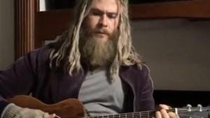 Chris Hemsworth sings Johnny Cash’s song, Hurt, in a new Instagram video.