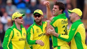 Australia's Pat Cummins celebrates taking a wicket.(Action Images via Reuters) Australia's Pat Cummins celebrates taking a wicket.(Action Images via Reuters)