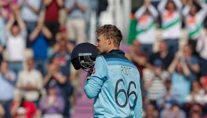 England's Joe Root celebrates after scoring a century(AFP) England's Joe Root celebrates after scoring a century(AFP)