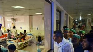On Sunday attendants of patients admitted to Sri Krishna Medical College and Hospital alleged that there were no doctors on call during the night. (PTI Photo) On Sunday attendants of patients admitted to Sri Krishna Medical College and Hospital alleged that there were no doctors on call during the night. (PTI Photo)