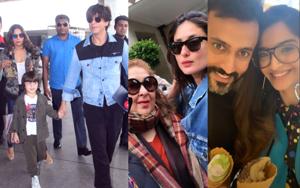 Bollywood is in vacation mode with Shah Rukh Khan, Kareena Kapoor and Sonam Kapoor travelling for pleasure. Bollywood is in vacation mode with Shah Rukh Khan, Kareena Kapoor and Sonam Kapoor travelling for pleasure.