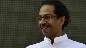 Shiv Sena chief Uddhav Thackeray on Sunday asked the Bharatiya Janata Party (BJP)-led central government to bring an ordinance or an executive order for the construction of a Ram temple in place of the demolished Babri mosque in Ayodhya.(Kunal Patil/ Hindustan Times) Shiv Sena chief Uddhav Thackeray on Sunday asked the Bharatiya Janata Party (BJP)-led central government to bring an ordinance or an executive order for the construction of a Ram temple in place of the demolished Babri mosque in Ayodhya.(Kunal Patil/ Hindustan Times)
