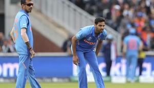 India's Bhuvneshwar Kumar(AP) India's Bhuvneshwar Kumar(AP)