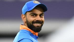 Virat Kohli gestures while fielding during the 2019 Cricket World Cup group stage match between India and Pakistan.(AFP) Virat Kohli gestures while fielding during the 2019 Cricket World Cup group stage match between India and Pakistan.(AFP)