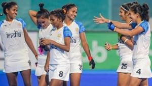 File image of players of Indian women’s hockey team.(PTI) File image of players of Indian women’s hockey team.(PTI)