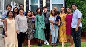 Priyanka Chopra and Nick Jonas celebrated Madhu Chopra’s birthday in Boston.(Instagram) Priyanka Chopra and Nick Jonas celebrated Madhu Chopra’s birthday in Boston.(Instagram)