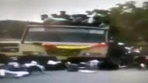 The incident took place on a bus running between suburban Avadi and the Anna Square on the Marina seafront.(ANI) The incident took place on a bus running between suburban Avadi and the Anna Square on the Marina seafront.(ANI)