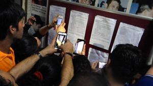 The first merit lists for MU colleges were released on Monday.(HT File) The first merit lists for MU colleges were released on Monday.(HT File)