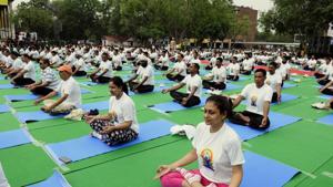 The ministry of Ayush is ready with an updated version of its mobile application, Yoga Locator2019. (Photo by Keshav Singh/Hindustan Times) The ministry of Ayush is ready with an updated version of its mobile application, Yoga Locator2019. (Photo by Keshav Singh/Hindustan Times)