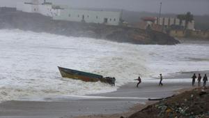 Air pollution may be strengthening the formation of tropical cyclones in the Arabian Sea, a US-based science agency has said, after Cyclone Vayu brushed past the west coast of India last week.(PTI Photo) Air pollution may be strengthening the formation of tropical cyclones in the Arabian Sea, a US-based science agency has said, after Cyclone Vayu brushed past the west coast of India last week.(PTI Photo)