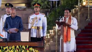 Human resource development minister Ramesh Pokhriyal ‘Nishank’ wants the institutions to finalise the “actionables” they will target over the next 100 days, one year and five years, said the person who requested anonymity.(PTI file photo) Human resource development minister Ramesh Pokhriyal ‘Nishank’ wants the institutions to finalise the “actionables” they will target over the next 100 days, one year and five years, said the person who requested anonymity.(PTI file photo)