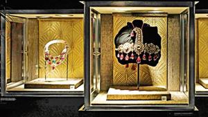 The sale also included an antique 33-diamond necklace once owned by the Nizams of Hyderabad, which sold for nearly $2.41 million (Rs 17 crore), Christie’s announced on Twitter.(HT Photo) The sale also included an antique 33-diamond necklace once owned by the Nizams of Hyderabad, which sold for nearly $2.41 million (Rs 17 crore), Christie’s announced on Twitter.(HT Photo)