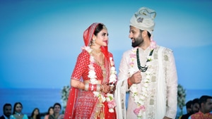 The newly-elected MP gave a glimpse of her special day with a picture of her nuptials where the two are looking at each other in admiration.(Photo: Twitter) The newly-elected MP gave a glimpse of her special day with a picture of her nuptials where the two are looking at each other in admiration.(Photo: Twitter)