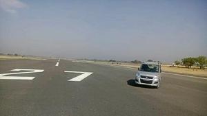 Constructed in 201, this sophisticated airstrip in Mahratabad village of Maitha sub-division has not seen any aircraft landing or taking off in the last two years.(HT Photo) Constructed in 201, this sophisticated airstrip in Mahratabad village of Maitha sub-division has not seen any aircraft landing or taking off in the last two years.(HT Photo)