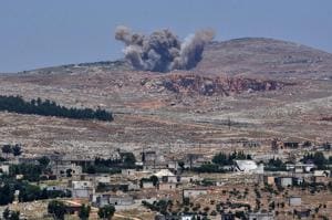 Fighting raged in northwest Syria with clashes between regime forces and jihadist-led fighters. (George OURFALIAN / AFP/ Representative Image) Fighting raged in northwest Syria with clashes between regime forces and jihadist-led fighters. (George OURFALIAN / AFP/ Representative Image)