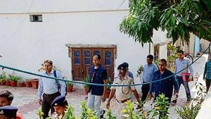 During the searches, a rifle, cartridges, Rs 29 lakh in cash, four laptops, five hard disks, 12 pen drives, a computer, 12 mobile phones, documents and bank details were seized, the release said.(HT Photo) During the searches, a rifle, cartridges, Rs 29 lakh in cash, four laptops, five hard disks, 12 pen drives, a computer, 12 mobile phones, documents and bank details were seized, the release said.(HT Photo)