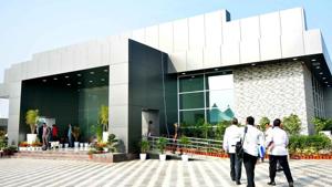 Praja Vedika, a sprawling hall, was constructed in 2017 by the previous TDP government at a cost of <span class='webrupee'>₹</span>5 crore to enable Naidu to meet people who came to meet him and submit representations to him on various grievances.(HT PHOTO) Praja Vedika, a sprawling hall, was constructed in 2017 by the previous TDP government at a cost of <span class='webrupee'>₹</span>5 crore to enable Naidu to meet people who came to meet him and submit representations to him on various grievances.(HT PHOTO)
