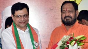 Former IAS officer Ashwini Vaishnaw on Saturday formally joined the BJP at its state party office.(HT PHOTO) Former IAS officer Ashwini Vaishnaw on Saturday formally joined the BJP at its state party office.(HT PHOTO)