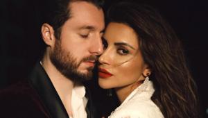 Shama Sikander with James Milliron. Shama Sikander with James Milliron.