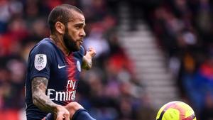 Paris Saint-Germain's Brazilian defender Dani Alves(AFP) Paris Saint-Germain's Brazilian defender Dani Alves(AFP)