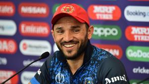 Afghanistan's captain Gulbadin Naib gestures as he addresses media representatives at a press conference at the Rose Bowl in Southampton, southern England, on June 23, 2019, ahead of their next match of the 2019 Cricket World Cup against Bangladesh(AFP) Afghanistan's captain Gulbadin Naib gestures as he addresses media representatives at a press conference at the Rose Bowl in Southampton, southern England, on June 23, 2019, ahead of their next match of the 2019 Cricket World Cup against Bangladesh(AFP)
