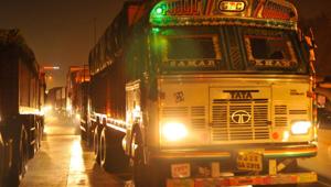 The sarpanch Ajmer Singh said the entry tax on commercial vehicles was imposed after taking feedback from villagers as this money will be utilised to repair roads and other development works.(HT File / Photo used for representational purpose only) The sarpanch Ajmer Singh said the entry tax on commercial vehicles was imposed after taking feedback from villagers as this money will be utilised to repair roads and other development works.(HT File / Photo used for representational purpose only)