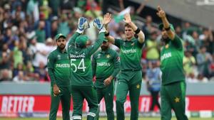 Pakistan's Shaheen Afridi celebrates taking the wicket of South Africa's David Miller(Action Images via Reuters) Pakistan's Shaheen Afridi celebrates taking the wicket of South Africa's David Miller(Action Images via Reuters)