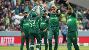 Cricket - ICC Cricket World Cup - Pakistan v South Africa - Lord's Cricket Ground, London, Britain - June 23, 2019 Pakistan's Shaheen Afridi celebrates taking the wicket of South Africa's David Miller with team mates Action Images via Reuters/Peter Cziborra(Action Images via Reuters) Cricket - ICC Cricket World Cup - Pakistan v South Africa - Lord's Cricket Ground, London, Britain - June 23, 2019 Pakistan's Shaheen Afridi celebrates taking the wicket of South Africa's David Miller with team mates Action Images via Reuters/Peter Cziborra(Action Images via Reuters)