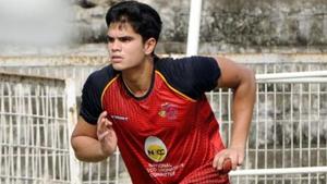 A file picture of Arjun Tendulkar.(HT Photo) A file picture of Arjun Tendulkar.(HT Photo)