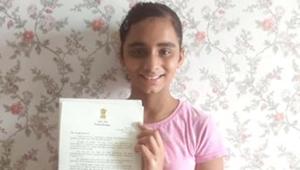 The news of PM Modi writing back to the 11-year old girl was shared by her father on Twitter.(Twitter/@ravinderyadava) The news of PM Modi writing back to the 11-year old girl was shared by her father on Twitter.(Twitter/@ravinderyadava)