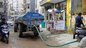 “We are supplying more than the required volume of water. If there is a local problem, it has to be dealt with by the internal distribution network of DLF and other societies,” GMDA chief engineer (infrastructure) Lalit Arora said.(HT Photo) “We are supplying more than the required volume of water. If there is a local problem, it has to be dealt with by the internal distribution network of DLF and other societies,” GMDA chief engineer (infrastructure) Lalit Arora said.(HT Photo)