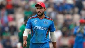 Afghanistan's captain Gulbadin Naib looks on during the 2019 Cricket World Cup group stage match between Bangladesh and Afghanistan at the Rose Bowl in Southampton, southern England, on June 24, 2019.(AFP) Afghanistan's captain Gulbadin Naib looks on during the 2019 Cricket World Cup group stage match between Bangladesh and Afghanistan at the Rose Bowl in Southampton, southern England, on June 24, 2019.(AFP)