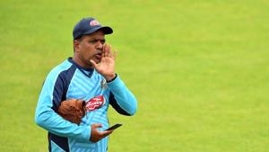 Bangladesh's spin bowling coach Sunil Joshi takes part in a training session at the Rose Bowl in Southampton, southern England, on June 23, 2019, ahead of their match of the 2019 Cricket World Cup against Afghanistan.(AFP) Bangladesh's spin bowling coach Sunil Joshi takes part in a training session at the Rose Bowl in Southampton, southern England, on June 23, 2019, ahead of their match of the 2019 Cricket World Cup against Afghanistan.(AFP)
