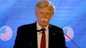 US National Security Advisor John Bolton warned Iran Tuesday not to disrupt a Bahrain conference on Middle East peace, amid soaring tensions between Washington and Tehran.(AFP Photo) US National Security Advisor John Bolton warned Iran Tuesday not to disrupt a Bahrain conference on Middle East peace, amid soaring tensions between Washington and Tehran.(AFP Photo)