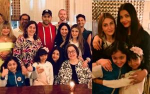 Riddhima Sahni and Aishwarya Rai with Samara and Aaradhya in New York.(Instagram) Riddhima Sahni and Aishwarya Rai with Samara and Aaradhya in New York.(Instagram)