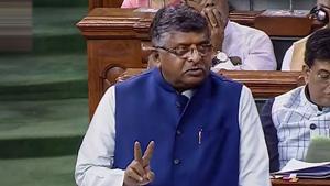 A ruling BJP member in the Lok Sabha countered Telecom Minister Ravi Shankar Prasad’s remarks that during calamities, only state-run telecom operators provide free services to subscribers.(PTI) A ruling BJP member in the Lok Sabha countered Telecom Minister Ravi Shankar Prasad’s remarks that during calamities, only state-run telecom operators provide free services to subscribers.(PTI)