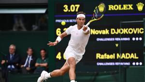Rafael Nadal in action during the 2018 Wimbledon semi-final.(Getty Images) Rafael Nadal in action during the 2018 Wimbledon semi-final.(Getty Images)