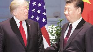 President Trump has said he is happy with the current situation, claiming billions of dollars are pouring into the US treasury because of the higher tariffs on imports from China.(AP) President Trump has said he is happy with the current situation, claiming billions of dollars are pouring into the US treasury because of the higher tariffs on imports from China.(AP)