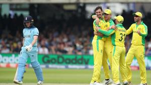 Mitchell Starc celebrates taking the wicket of England's Eoin Morgan(Action Images via Reuters) Mitchell Starc celebrates taking the wicket of England's Eoin Morgan(Action Images via Reuters)