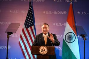 US Secretary of State Michael Pompeo. (Photo by Money SHARMA / AFP) US Secretary of State Michael Pompeo. (Photo by Money SHARMA / AFP)