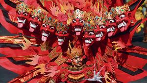 Ravana at a parade in Jember, East Java, Indonesia, on August 29, 2015.(Getty Images) Ravana at a parade in Jember, East Java, Indonesia, on August 29, 2015.(Getty Images)